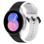 二色シリコンウォッチバンド、Samsung Galaxy Watch4 Classic 46mm / Watch4 44mm用、Samsung Galaxy Watch4 Classic 42mm / Watch4 40mm用、Samsung Galaxy Watch5 Pro / Watch5用