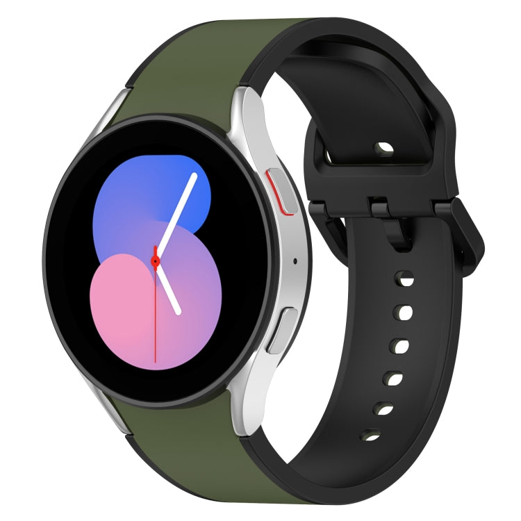 二色シリコンウォッチバンド、Samsung Galaxy Watch4 Classic 46mm / Watch4 44mm用、Samsung Galaxy Watch4 Classic 42mm / Watch4 40mm用、Samsung Galaxy Watch5 Pro / Watch5用