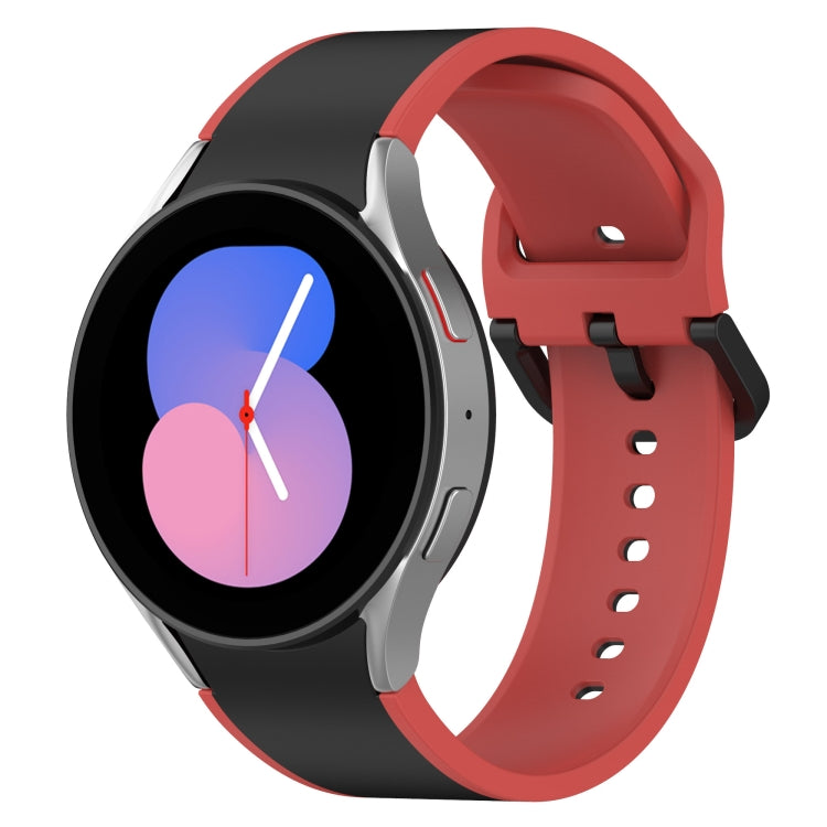 二色シリコンウォッチバンド、Samsung Galaxy Watch4 Classic 46mm / Watch4 44mm用、Samsung Galaxy Watch4 Classic 42mm / Watch4 40mm用、Samsung Galaxy Watch5 Pro / Watch5用