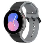 二色シリコンウォッチバンド、Samsung Galaxy Watch4 Classic 46mm / Watch4 44mm用、Samsung Galaxy Watch4 Classic 42mm / Watch4 40mm用、Samsung Galaxy Watch5 Pro / Watch5用