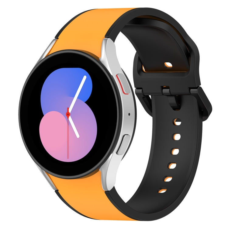二色シリコンウォッチバンド、Samsung Galaxy Watch4 Classic 46mm / Watch4 44mm用、Samsung Galaxy Watch4 Classic 42mm / Watch4 40mm用、Samsung Galaxy Watch5 Pro / Watch5用