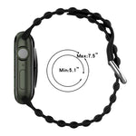 オーシャンリップルウォッチバンド、Apple Watch Series 8&7 41mm / SE 2&6&SE&5&4 40mm 用