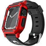 ミリタリーシリコンウォッチバンド＋ウォッチケースセット、Apple Watch Series 9/8/7 45mm 用、Apple Watch Series 9/8/7 41mm 用