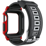 ミリタリーシリコンウォッチバンド＋ウォッチケースセット、Apple Watch Series 9/8/7 45mm 用、Apple Watch Series 9/8/7 41mm 用