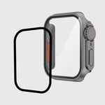 Apple Watch Series 9 / 8 / 7 45mm用 フィルムPCウォッチケース 取り外し可能なボタン付き、Apple Watch Series 9 / 8 / 7 45mm用