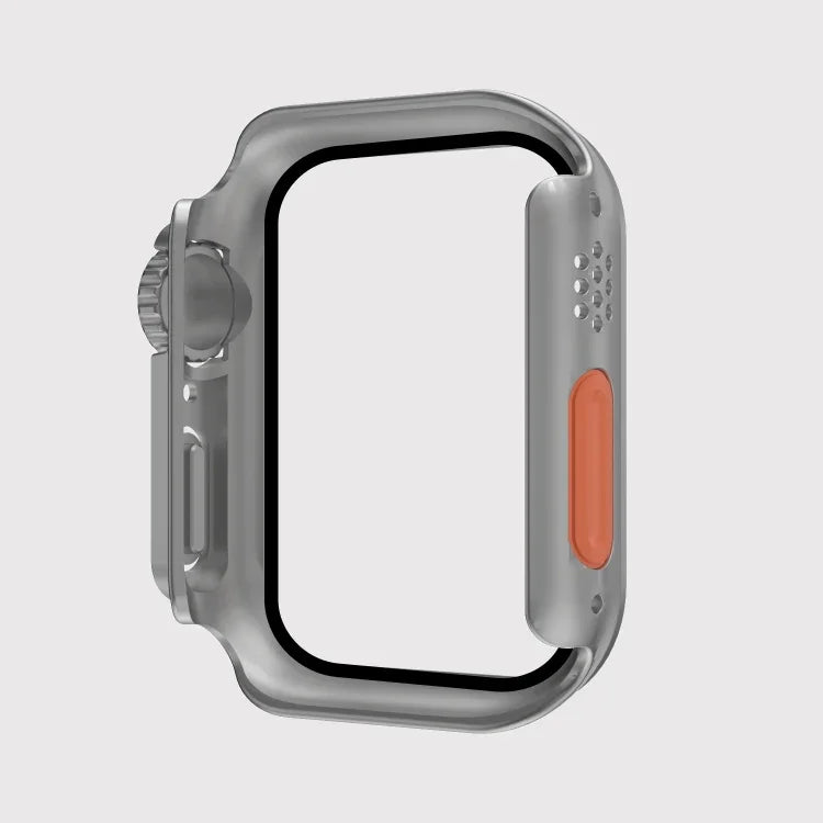 Apple Watch Series 9 / 8 / 7 45mm用 フィルムPCウォッチケース 取り外し可能なボタン付き、Apple Watch Series 9 / 8 / 7 45mm用