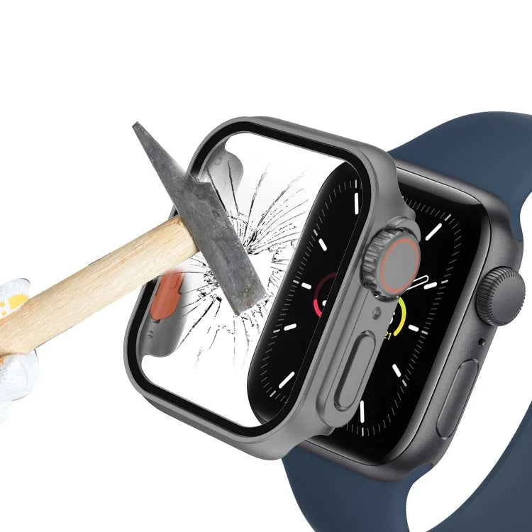 Apple Watch Series 9 / 8 / 7 45mm用 フィルムPCウォッチケース 取り外し可能なボタン付き、Apple Watch Series 9 / 8 / 7 45mm用