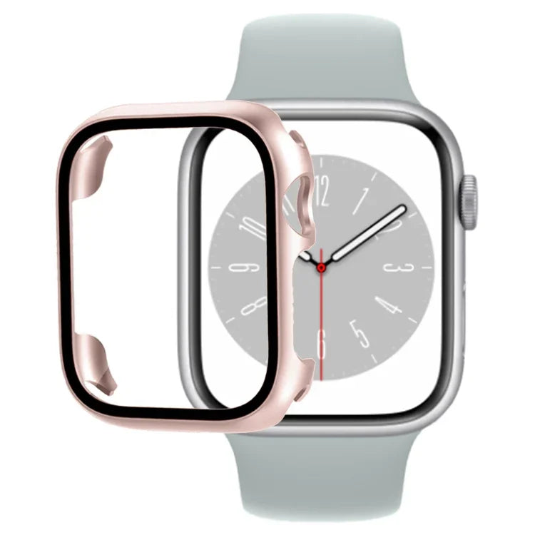 強化ガラスフィルムPCウォッチケース、Apple Watch Series 9 / 8 / 7 41mm 用、Apple Watch Series 9 / 8 / 7 45mm 用