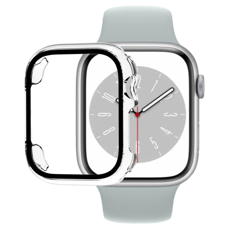 強化ガラスフィルムPCウォッチケース、Apple Watch Series 9 / 8 / 7 41mm 用、Apple Watch Series 9 / 8 / 7 45mm 用