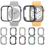 強化ガラスフィルムPCウォッチケース、Apple Watch Series 9 / 8 / 7 41mm 用、Apple Watch Series 9 / 8 / 7 45mm 用
