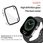 強化ガラスフィルムPCウォッチケース、Apple Watch Series 9 / 8 / 7 41mm 用、Apple Watch Series 9 / 8 / 7 45mm 用