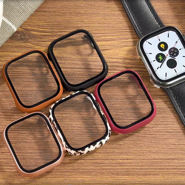 強化ガラスフィルムPCウォッチケース、Apple Watch Series 9 / 8 / 7 41mm 用、Apple Watch Series 9 / 8 / 7 45mm 用
