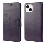 Butterfly Flower Pattern Flip Leather Phone Case, For iPhone 14, For iPhone 14 Plus, For iPhone 14 Pro, For iPhone 14 Pro Max
