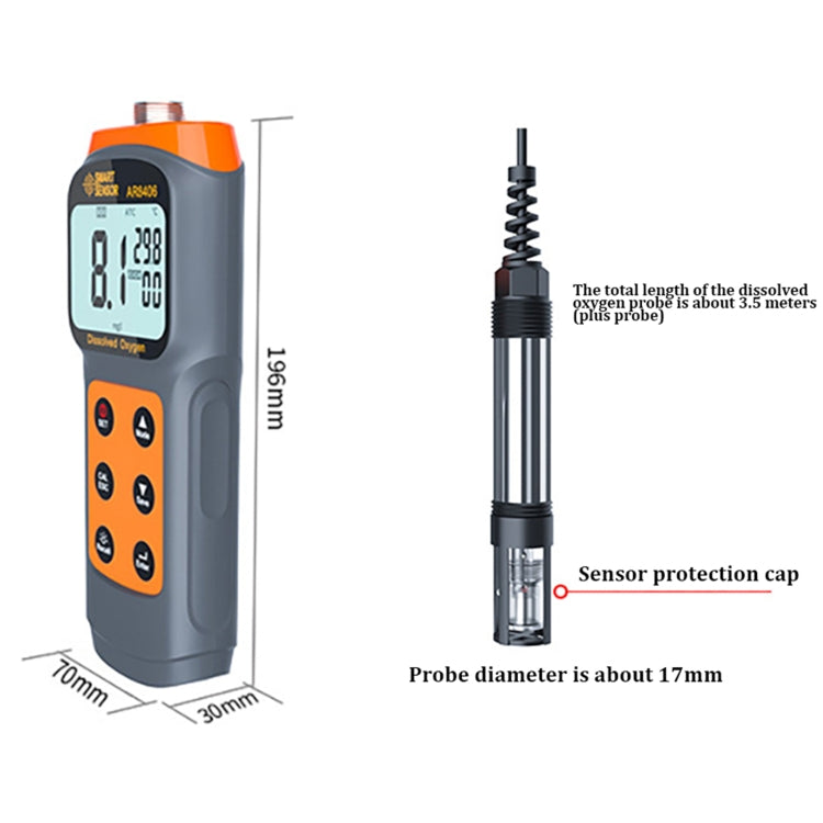 SmartSensor AR8406 携帯用溶存酸素分析計 溶存酸素