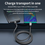 3A USB-C/Type-C から 8ピンエルボー高速充電データケーブル、3A Type-C から 8ピン 1.2m、3A Type-C から 8ピン 2m
