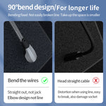 3A USB-C/Type-C から 8ピンエルボー高速充電データケーブル、3A Type-C から 8ピン 1.2m、3A Type-C から 8ピン 2m