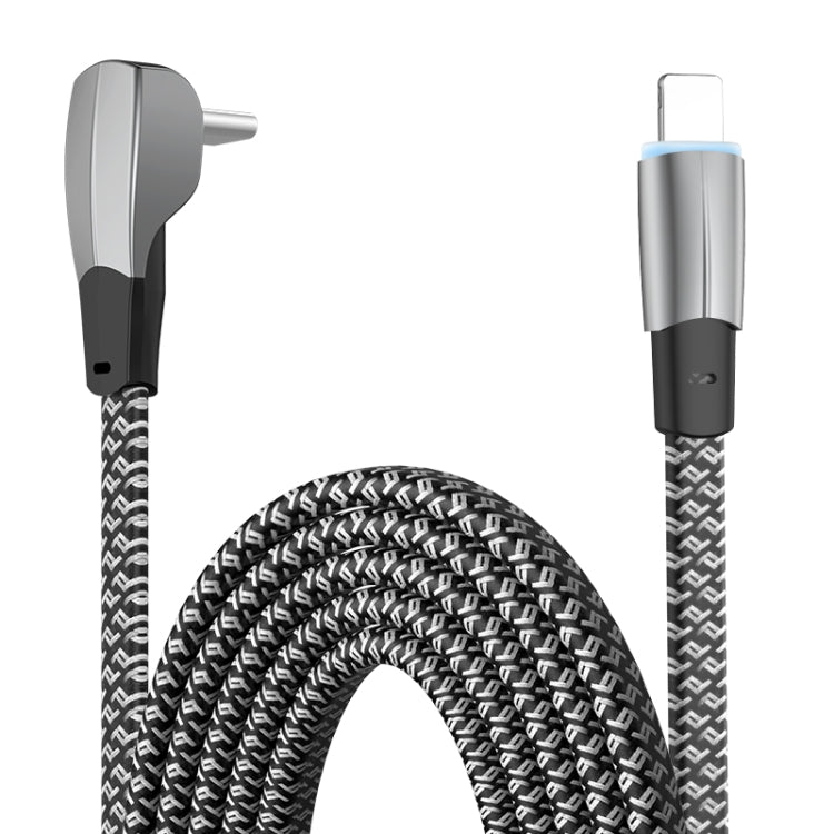 3A USB-C/Type-C から 8ピンエルボー高速充電データケーブル、3A Type-C から 8ピン 1.2m、3A Type-C から 8ピン 2m