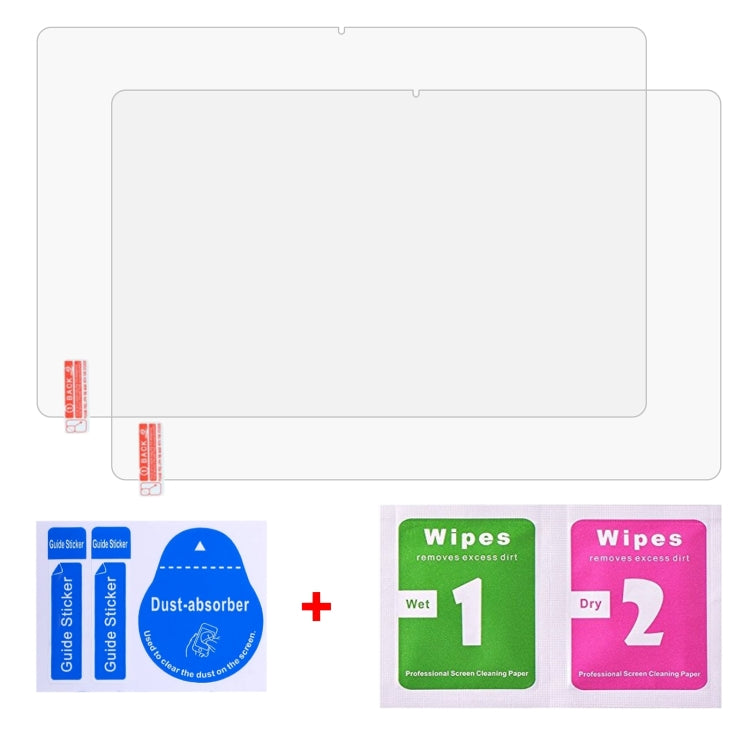 2枚セット9H 0.3mm耐衝撃強化ガラスフィルム、Huawei MateBook E Go用（2枚）、Lenovo Pad Pro 2022 11.2インチ / Tab P11 Pro Gen 2 11.2用（2枚）