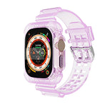 グレイシャー透明TPU一体型ウォッチバンド、Apple Watch Ultra 49mm 用