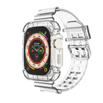 グレイシャー透明TPU一体型ウォッチバンド、Apple Watch Ultra 49mm 用
