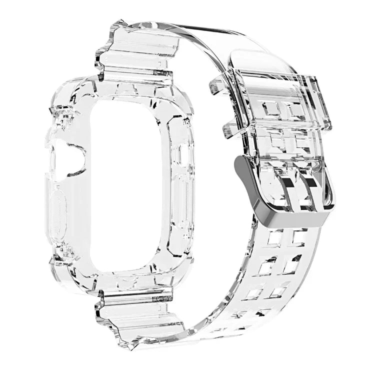 グレイシャー透明TPU一体型ウォッチバンド、Apple Watch Ultra 49mm 用