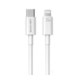 WEKOME WDC-168 オリジナルシリーズ PD 20W USB-C / Type-C から 8ピン高速充電データケーブル、長さ: 1m