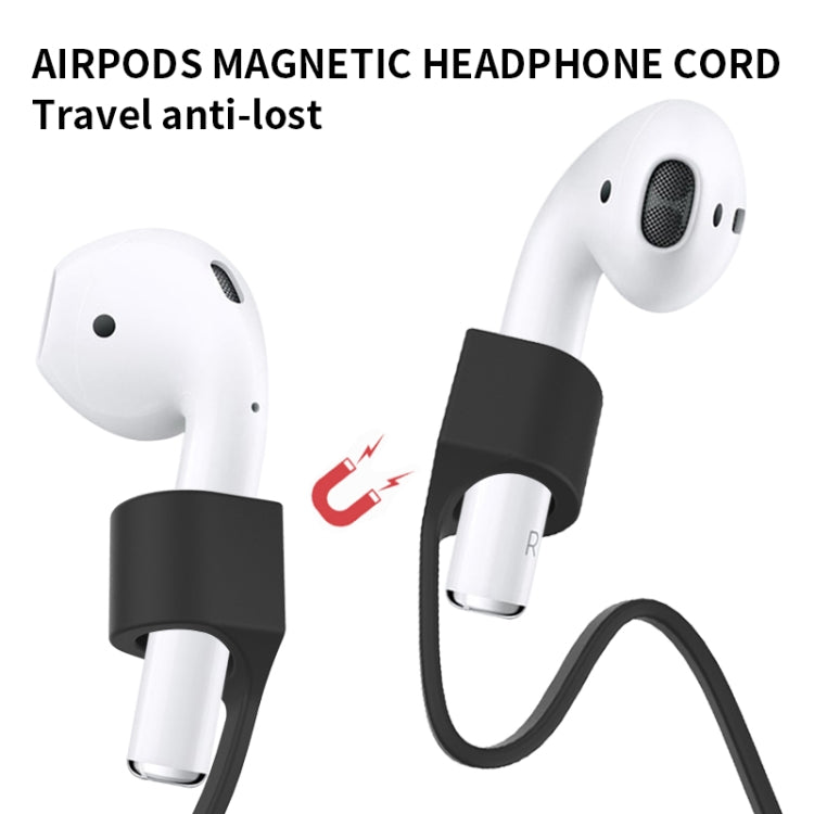 Bluetoothヘッドセット 落下防止ロープ 磁気シリコンストラップ、AirPods Pro 2用