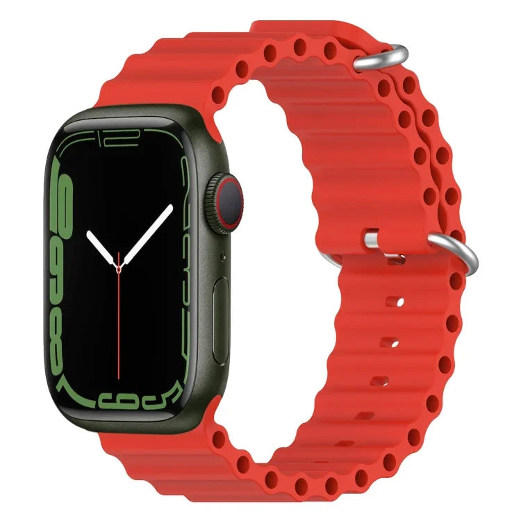 オーシャンシリコンウォッチバンド、Apple Watch Series 8&7 41mm 用、Apple Watch Series 8&7 41mm / SE 2&6&SE&5&4 40mm 用