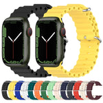 オーシャンシリコンウォッチバンド、Apple Watch Series 8&7 41mm 用、Apple Watch Series 8&7 41mm / SE 2&6&SE&5&4 40mm 用