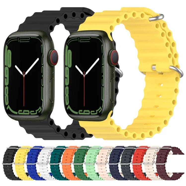 オーシャンシリコンウォッチバンド、Apple Watch Series 8&7 41mm 用、Apple Watch Series 8&7 41mm / SE 2&6&SE&5&4 40mm 用