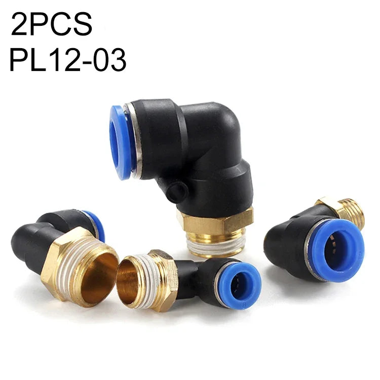 PL6-04 LAIZE 2個入り オスねじエルボー型空気圧クイックフィッティングコネクター PL4-01（10個）、PL4-02（10個）、PL4-M5（10個）、PL6-01（10個）、PL6-02（10個）、PL6-03（10個）、PL6-04（2個）、PL6-M5（10個）、PL8-01（10個）、PL8-02（10個）、PL8-03（10個）