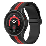 ツートンストライプ シリコンウォッチバンド、Samsung Galaxy Watch5 Pro用