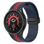 ツートンストライプ シリコンウォッチバンド、Samsung Galaxy Watch5 Pro用