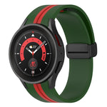 ツートンストライプ シリコンウォッチバンド、Samsung Galaxy Watch5 Pro用