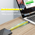 100W 10Gbps USB-C/Type-C-USB-C/Type-C FPCフレキシブルデータケーブル、長さ：13.8cm、10Gbps USB-C/Type-C-USB-C/Type-C