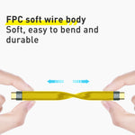 100W 40Gbps USB-C/Type-C-USB-C/Type-C FPCフレキシブルデータケーブル、長さ：13.8cm、40Gbps USB-C/Type-C-USB-C/Type-C