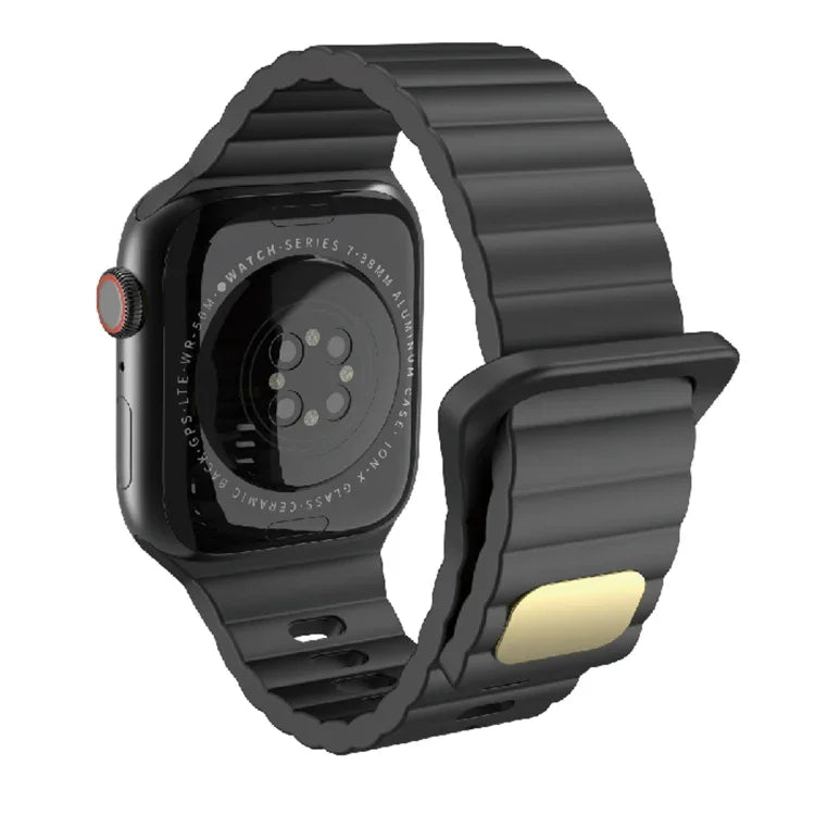 通気性のある肌に優しいシリコン、Apple Watch Ultra 49mm / シリーズ 8&7 45mm / SE 2&6&SE&5&4 44mm / 3&2&1 42mm、シリーズ 8&7 41mm / SE 2&6&SE&5&4 40mm / 3&2&1 38mm 用