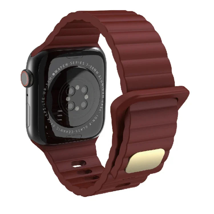 通気性のある肌に優しいシリコン、Apple Watch Ultra 49mm / シリーズ 8&7 45mm / SE 2&6&SE&5&4 44mm / 3&2&1 42mm、シリーズ 8&7 41mm / SE 2&6&SE&5&4 40mm / 3&2&1 38mm 用