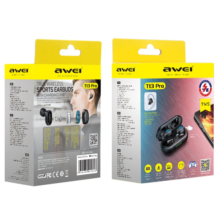 awei T13 Pro Bluetooth V5.1 スポーツヘッドセット、T13Pro