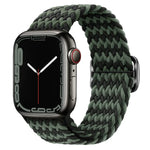 バックル付きナイロン編みウォッチバンド Apple Watch Ultra 49mm / Series 8&7 45mm / SE 2&6&SE&5&4 44mm / 3&2&1 42mm用