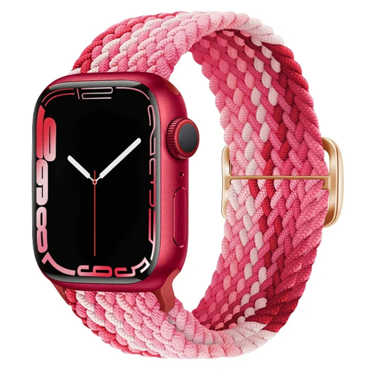 バックル付きナイロン編みウォッチバンド Apple Watch Ultra 49mm / Series 8&7 45mm / SE 2&6&SE&5&4 44mm / 3&2&1 42mm用