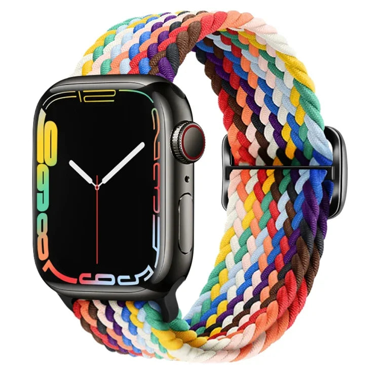 バックル付きナイロン編みウォッチバンド Apple Watch Ultra 49mm / Series 8&7 45mm / SE 2&6&SE&5&4 44mm / 3&2&1 42mm用