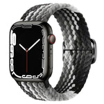 バックル付きナイロン編みウォッチバンド Apple Watch Ultra 49mm / Series 8&7 45mm / SE 2&6&SE&5&4 44mm / 3&2&1 42mm用