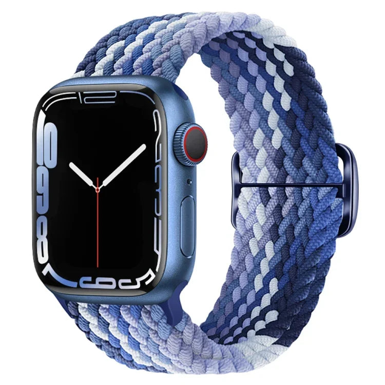 バックル付きナイロン編みウォッチバンド Apple Watch Ultra 49mm / Series 8&7 45mm / SE 2&6&SE&5&4 44mm / 3&2&1 42mm用