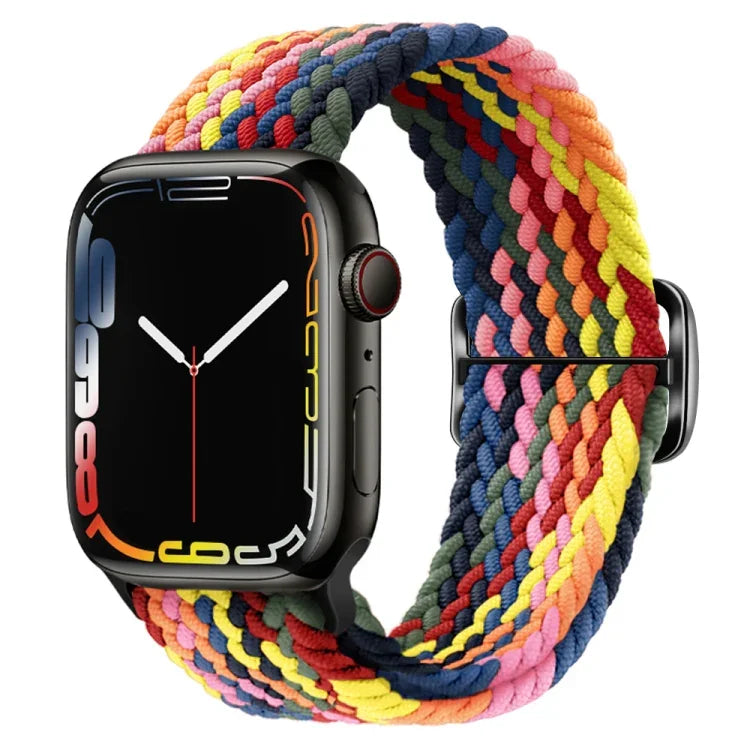 バックル付きナイロン編みウォッチバンド Apple Watch Ultra 49mm / Series 8&7 45mm / SE 2&6&SE&5&4 44mm / 3&2&1 42mm用