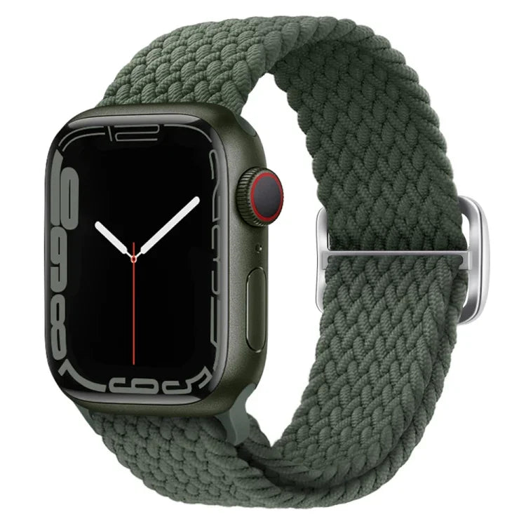バックル付きナイロン編み時計バンド、Apple Watch シリーズ 8&7 41mm / SE 2&6&SE&5&4 40mm / 3&2&1 38mm 用、Apple Watch シリーズ 8&7 41mm / SE 2 用