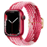 バックル付きナイロン編み時計バンド、Apple Watch シリーズ 8&7 41mm / SE 2&6&SE&5&4 40mm / 3&2&1 38mm 用、Apple Watch シリーズ 8&7 41mm / SE 2 用