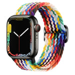 バックル付きナイロン編み時計バンド、Apple Watch シリーズ 8&7 41mm / SE 2&6&SE&5&4 40mm / 3&2&1 38mm 用、Apple Watch シリーズ 8&7 41mm / SE 2 用