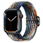 バックル付きナイロン編み時計バンド、Apple Watch シリーズ 8&7 41mm / SE 2&6&SE&5&4 40mm / 3&2&1 38mm 用、Apple Watch シリーズ 8&7 41mm / SE 2 用