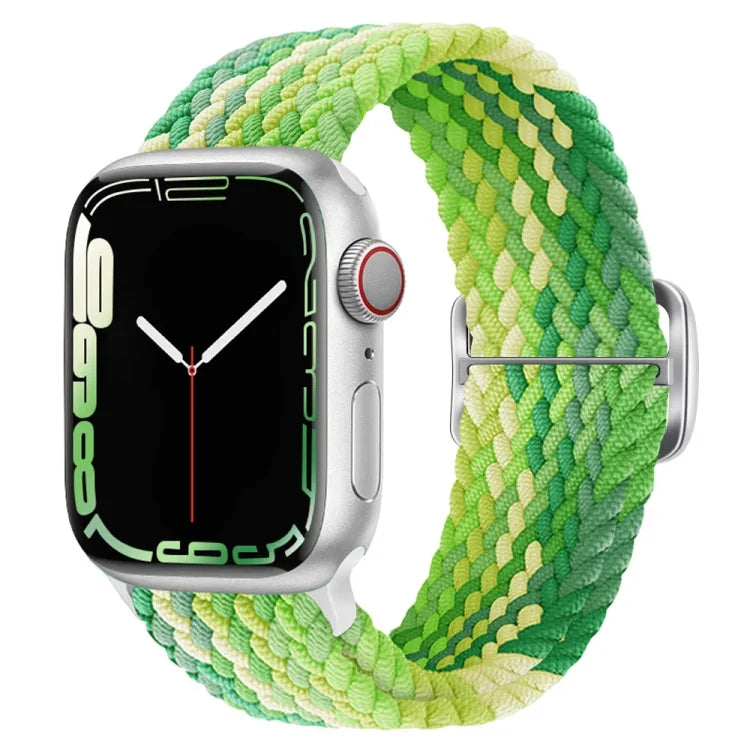バックル付きナイロン編み時計バンド、Apple Watch シリーズ 8&7 41mm / SE 2&6&SE&5&4 40mm / 3&2&1 38mm 用、Apple Watch シリーズ 8&7 41mm / SE 2 用